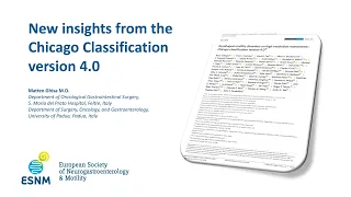 A video review of the Chicago Classification version 4.0