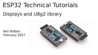 ESP32 Technical Tutorials: Displays and the U8g2 library