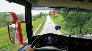 POV Driving Norway - Hovden Landscape Area
