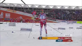 Therese JOHAUG wins GOLD in 30km C   VM dronningen Falun 2015