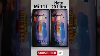 Mi 11T vs Note 20 Ultra PUBG TEST - Random Videos on Internet #Short