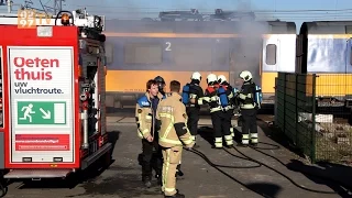 Brand in trein bij station Abcoude - 0297 TV