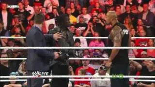 The Rock addressing WWE Universe and Confronting John Cena and Awesome Truth - 2011-11-14 WWE RAW