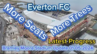 Everton FC New Stadium at Bramley Moore Dock Update 01-05-2024