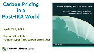 CCL Training: New Research on a Post-IRA Carbon Price