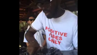 Black coffee with P diddy in Miami ultra music festival 2016