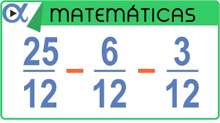 💫 RESTA de 3 Fracciones con el MISMO DENOMINADOR