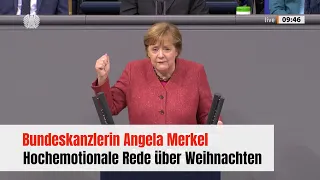Corona: Angela Merkel mit emotionalem Appell zu Weihnachten im Deutschen Bundestag