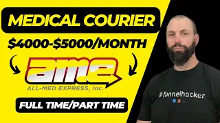 Medical Courier Contracts $4000-$5000 A Month!#courier #medicalcourier #sidehustle