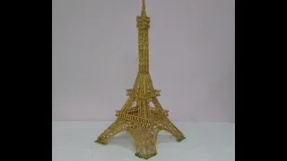 Eiffel tower replication with toothpicks