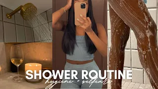 MY NIGHT TIME SELF CARE SHOWER ROUTINE | UNWIND WITH ME | FEMININE HYGIENE + SHOWER ESSENTIALS