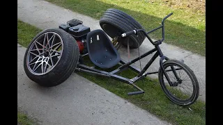 Homemade 200CC BMX Trike With CAR TIRES !? PART 1