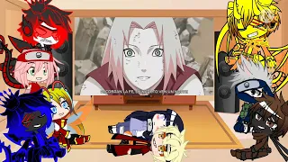 ✨Team kakashi + Hinata y los titanes reaccionan al✨ 🎤rap de Naruto vs Pain🎤