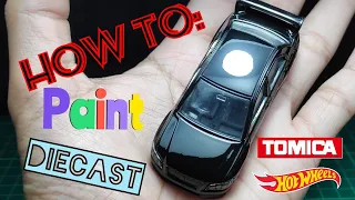 How to paint hotwheels | Tomica | Diecast Basic procedure on how to repaint a diecast