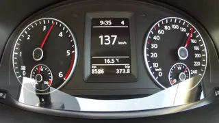 2016 VW Caddy Trendline 2.0 TDi 81kW acceleration 0-150km/h with GPS results