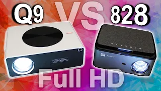 Touyinger Q9 VS Touyinger RD828 Сравнение Full HD проекторов 1LCD