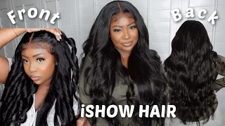 iSHOW HAIR 😍 28" LOOSE BODY WAVE CURLS | GLUELESS WIG INSTALL 🔥