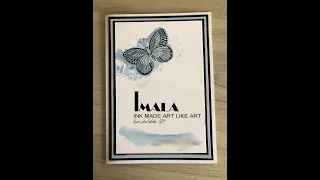 2nd Demo of Reverse Stamping with Imala Fly Away Butterfly