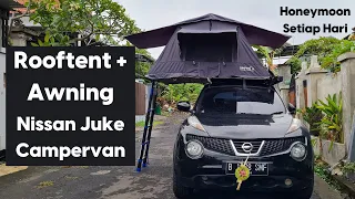 Nissan juke camper van / camper car | roof tent | Side Awning