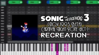 Sonic The Hedgehog 3 - (Nov 1993 Beta) Carnival Night Zone [Recreation]