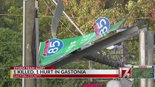 1 dead, 1 injured from severe storms in Gaston County