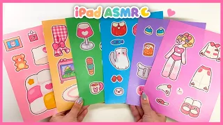 ASMR Decorate with Sticker Book 💖 Paper diy 💖Charibo Pink house 🏠