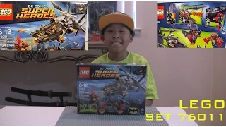 Batman Man-Bat Attack Lego Set 76011! Speed build, time-lapse, unboxing, review - Sibling Duel