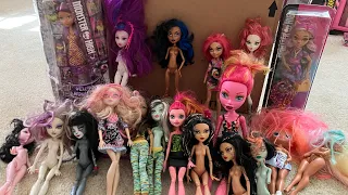 OPENING A HUGE MONSTER HIGH DOLL LOT | In box dolls, MH Cupid, play sets + more!