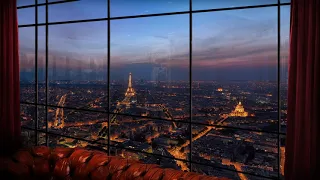 Jazz Bar in Paris Jazz Piano 3D Ambient Sounds ASMR for Studying Relaxing Sleeping 1080p