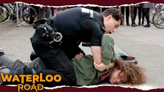 Only #WaterlooRoad would have a police chase first day back at school 🚨