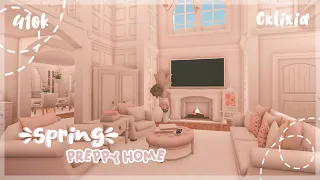 Preppy Blush Large Family Home (Interior) | Bloxburg House Build