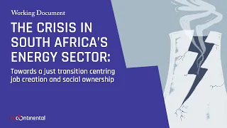 Working Document: The Crisis in South Africa's Energy Sector