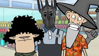 Sauron arbeitet im Supermarkt? | der Herr der Ringe Parodie/Cartoon