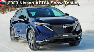 Nissan Ariya e-4ORCE - Snow Testing the new All Wheel Drive System