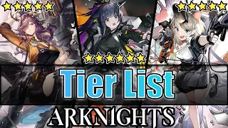 Tier List - Jessica Alter/Coldshot - 25/03/2024 - Arknights [Global Server]