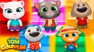 Talking Tom Gold Run - New Update - Discover all the characters - Full walkthrough Gameplay