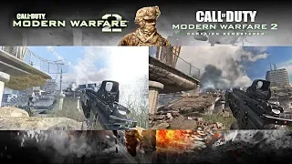 Call of Duty Modern Warfare 2 Remastered Vs Original Side by Side Playthrough Part 1 - PS4 PRO