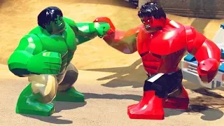 Hulk vs Red Hulk in LEGO Marvel Super Heroes w/ Cutscenes