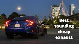 Muffler delete + Intake Sound Clips! | 2019 Civic Sport K20C2!