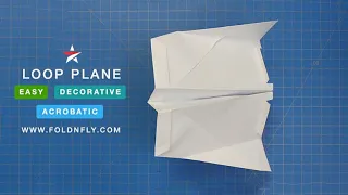 ✈ An Acrobatic Looping Plane - Loop Plane- Fold 'N Fly