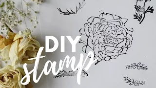 HOW TO MAKE RUBBER STAMP TUTORIAL | Katie Jobling Art