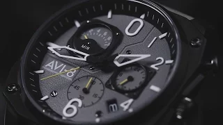 AVI-8 Hawker Hunter AV-4052 Retrograde Watch