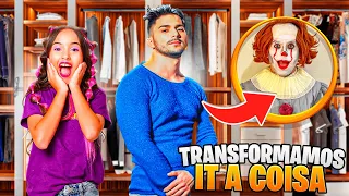 TIRAMOS A MAQUIAGEM DO IT A COISA E TRANSFORMAMOS ELE EM UM BLOGUEIRO ESTILOSO