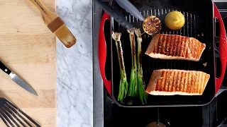 Simple Grilled Salmon in the Le Creuset Reservoir Grill