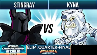 Sting Ray vs Kyna - Elimination Quarter-Final - Brawlhalla World Championship 2022 - 1v1