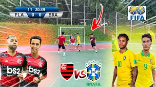 BRAZIL vs FLAMENGO GAME 5 vs 5 WHO WON ?! FOOTBALL CHALLENGES 2020 ‹Rikinho›