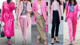 Un color muy DELICADO FINO Y FEMENINO el COLOR ROSA COMBINACIONES MODERNAS DE ROPA EN TONO ROSACEOS