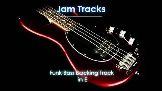 Funk Bass Backing Track in E