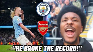 AMERICAN EXPERIENCES FIRST EVER PREMIER LEAGUE MATCH | MAN CITY 4-1 ARSENAL