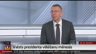 Intervija ar Valsts prezidenta amata kandidātu, ārlietu ministru Edgaru Rinkēviču (JV)